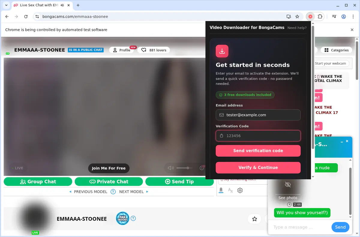Bongacams Video Downloader screenshot 6